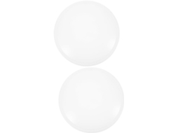 Luminária de Teto Embutida Redonda de Plástico, em Duas Peças, com Difusor, para Cozinha e Banheiro. SFUSHOS