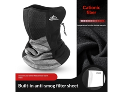 Cinza Claro golovejoy Máscara Facial Inverno Ajustável Pescoço À Prova Vento Esqui Bicicleta Frio Confortável