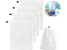Sacos Filtrantes para Robô, em Malha, para Piscina, Lavável e Reutilizável, com Cordão, Remove Detritos AQUAFORGE