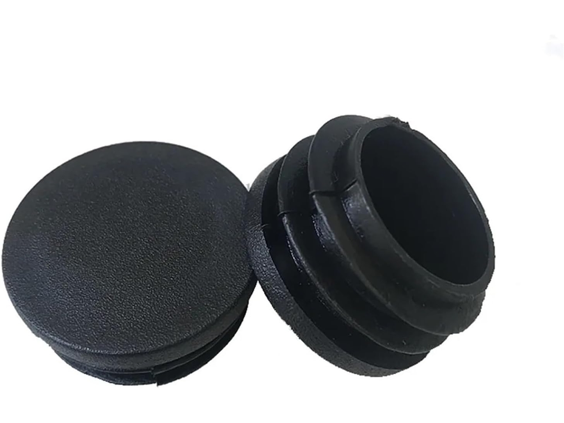 Tampas Redondas De Plástico Preto 12 Mm A 76 Mm, Junta Protetora