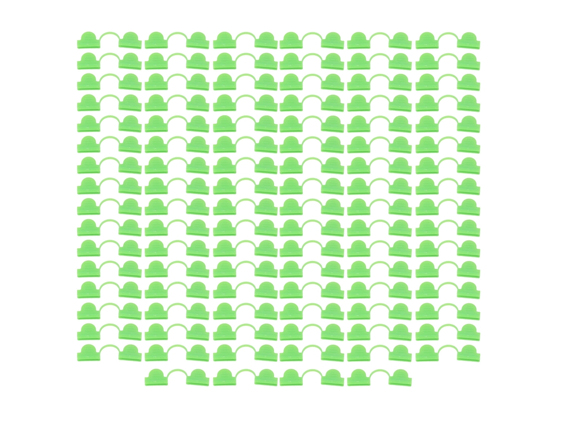 100 grampos plásticos com cabeça dupla para estufa AQUAFORGE