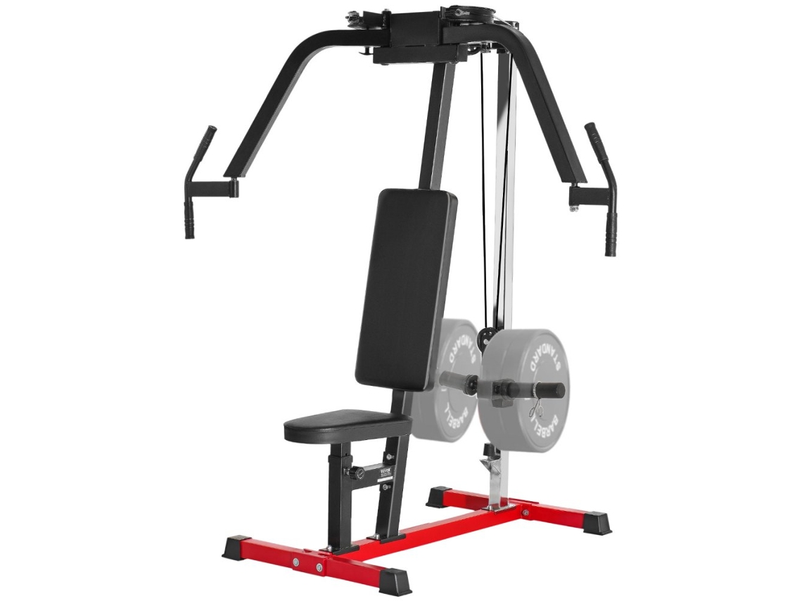 Conjunto De Máquinas De Musculação Para Peitoral, Ombros E Costas Com Ajuste De Altura E Banco Tekmaquinas.
