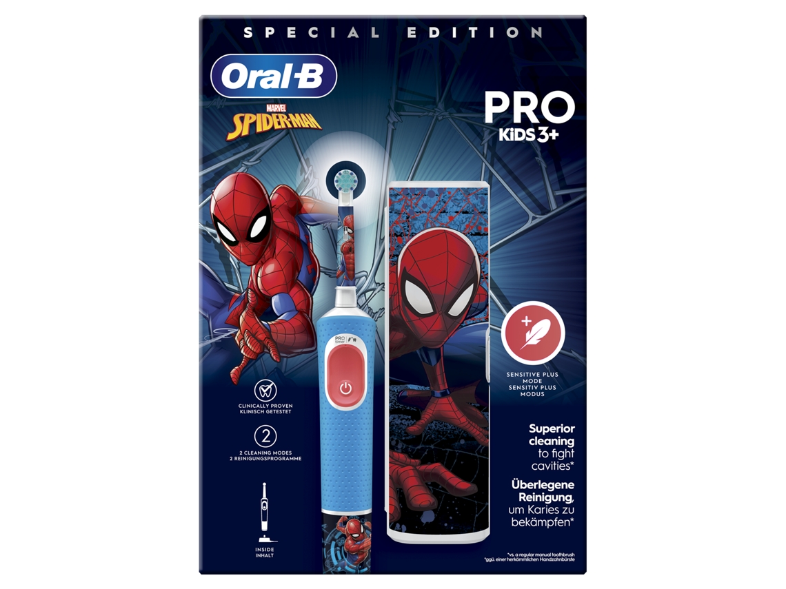Escova de Dentes ORAL-B Kids Pro Spiderman + Estojo