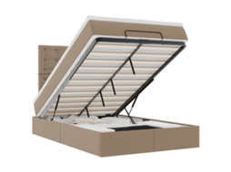 Ottoman Bed, Ottoman Beds Vidaxl Marrom Couro Artificial (120 X 190 Cm)