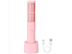 Ventilador Sem Folhas Portátil Usb Verão Rosa