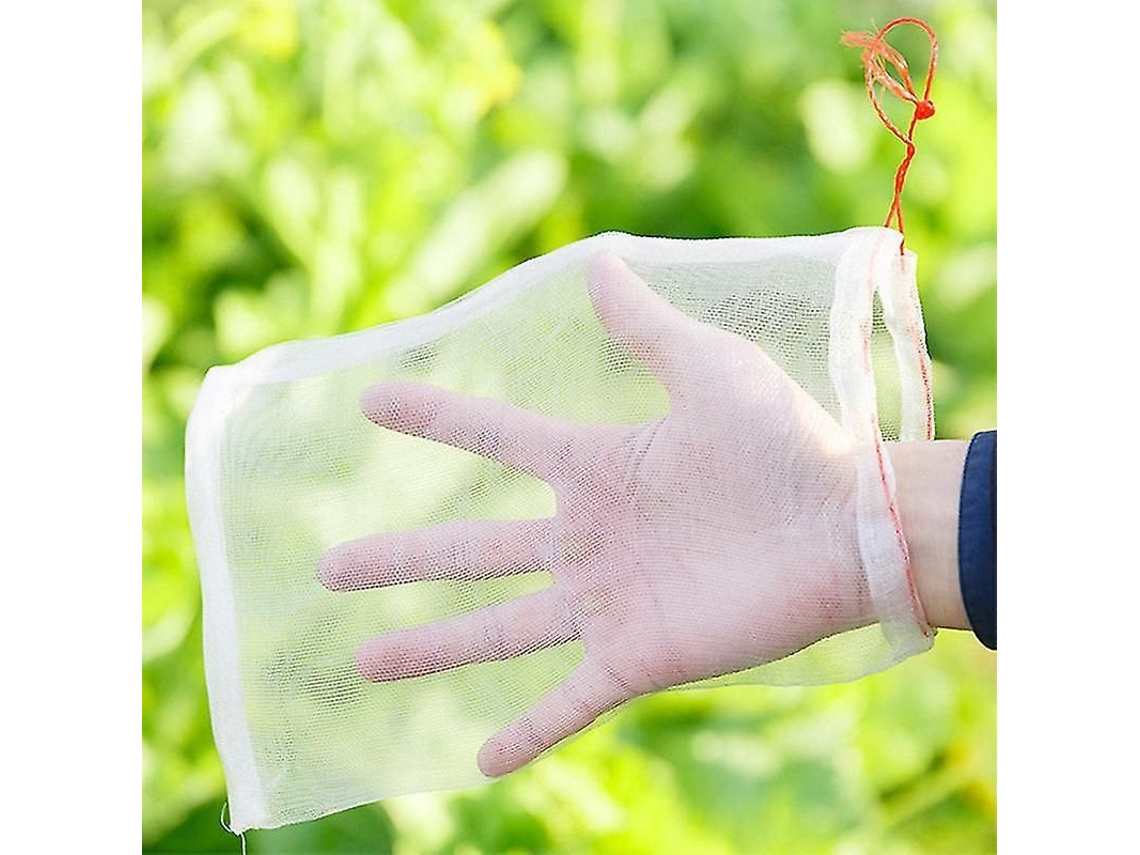 Bolsa de Nylon com Cordão para Proteção de Frutas e Plantas S/MARCA