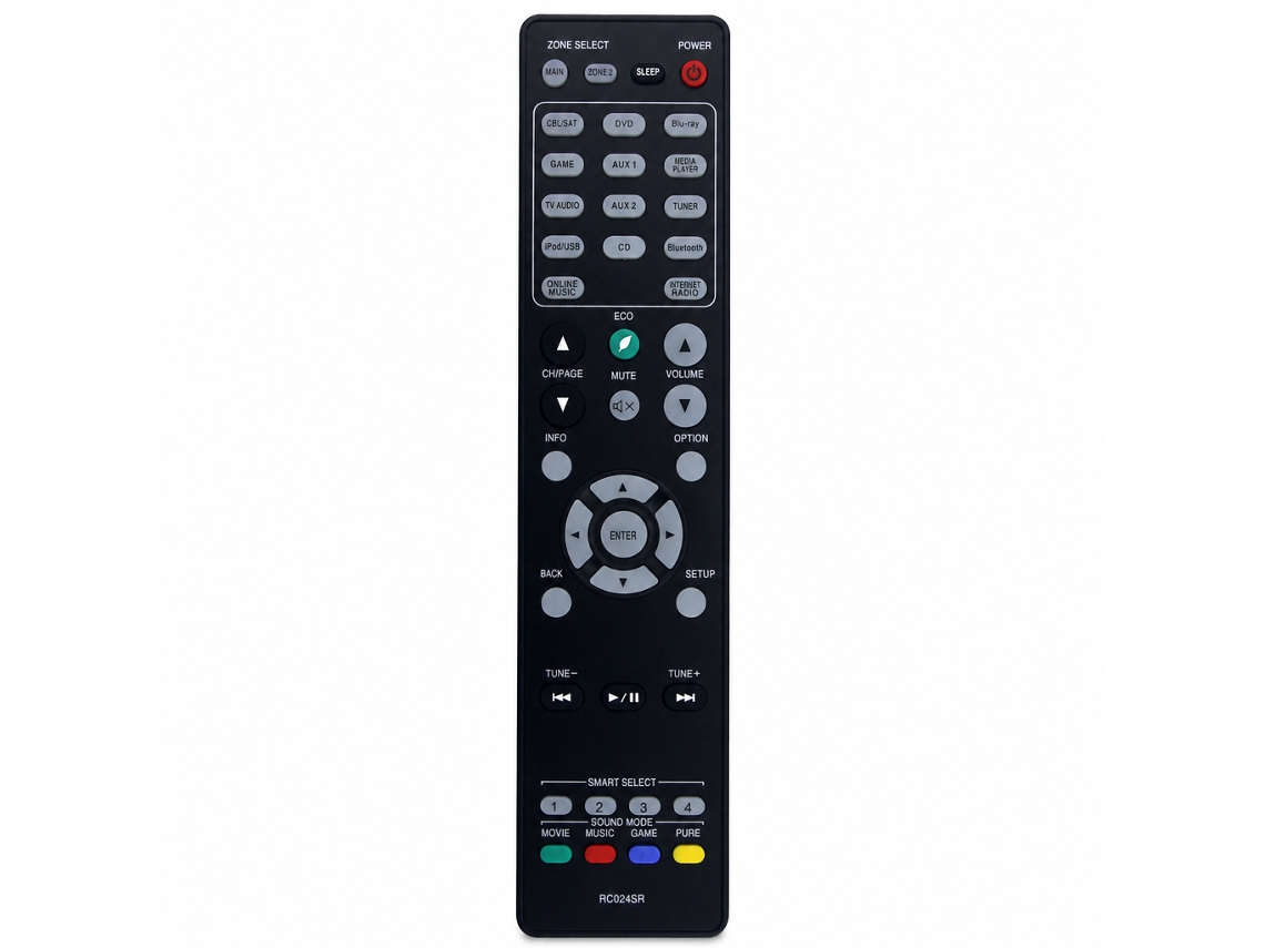 Comando À Distância Rc024sr Compatível Com Amplificador Av Marantz, Controlo De Tv E Zonas_dae
