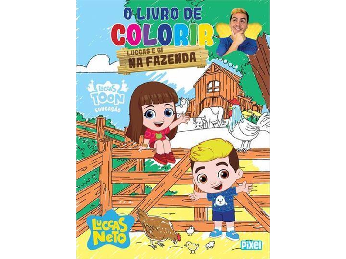 Livro O Livro De Colorir Luccas E Gi Na Fazenda de Luccas Neto (Português)