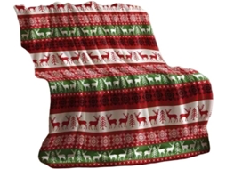 Manta de Natal Syjym com Papai Noel Estampa Digital Flocos Neve Ideal para Lazer, Macio, Quente, Ideal para Qu