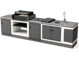 Churrasqueira Cozinha de Exterior Kitaway [F]- TUOZI (332x63x115cm)