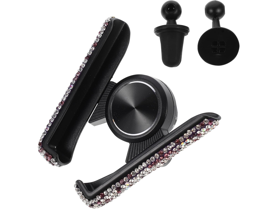 Suporte Para Celular Com Clipe Para Saída De Ar E Strass, Para Carro.