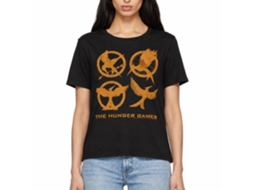 Rockinstone Hunger Games Movie Emblems Black Adult T-shirt Size:xxl