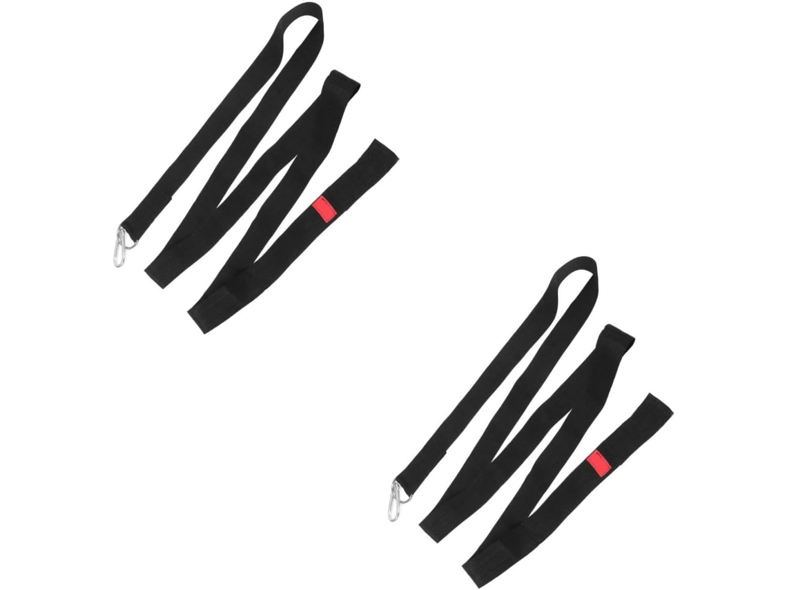 Conjunto de 2 Cordas Suspensão para Balanço Árvore com Mosquetão, Corda Nylon Ajustável, Durável CHABERLU