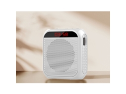 Branco, 1 Amplificador De Voz Portátil Com Cabeça De Microfone Com Fio Slowmoose