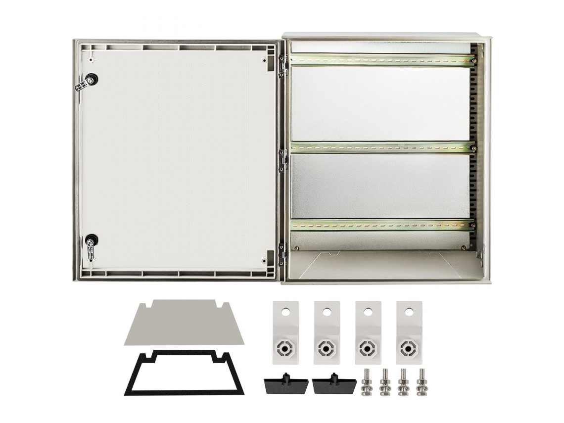Caixa Eléctrica Em Fibra De Vidro 60x50x23 Cm Ip66 Nema 4x Com Placa De Montagem