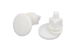 Parafuso e Porca de Dobradiça para Assento Sanitário Superior em Pp, 39 Mm X 46 com Arruela, 2 CHABERLU