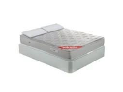 Pack PIKOLIN Sommier Branco + Colchão Espuma Hr + Almofada Grátis (140 x 190 - 57 Cm de Altura)