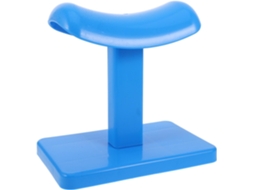 Apoio para os Pés Prático Garneck Pedicure e Manicure, Confortável, em Plástico Azul, Banquinho Versátil Cuida