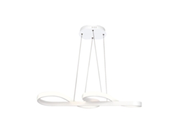 Nettlife Branco Led Lâmpada Pingente 47 W Diam.75 Cm Alumínio Regulável Branco Sala De Estar Quarto Lâmpada Moderna Altura Ajustável Para Cozinha