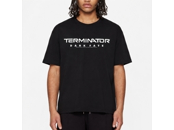 Rockinstone Terminator Dark Fate Dark Fate Logo Black Adult T-shirt Size:l