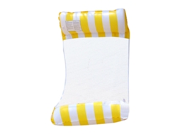 Colchão Inflável Dobrável Para Piscina, Amarelo