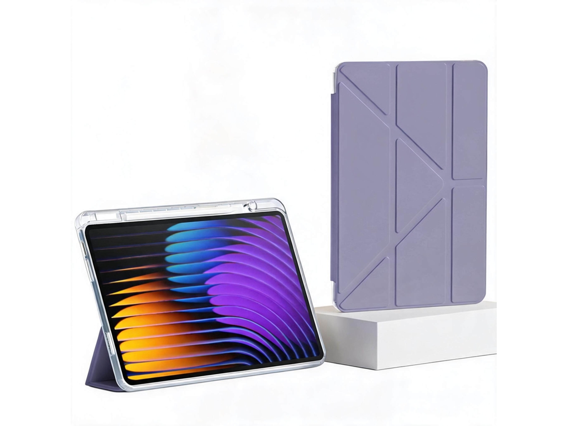 Capa Tressino Para Xiaomi Pad 8 Pro 11.2 Polegadas Com Suporte Para Caneta (sem Caneta), Acrílico Anti-flexão Roxo