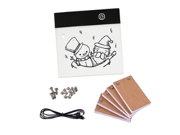 Kit Flipbook Com Lâmpada Led E Papel De Animação 300 Folhas