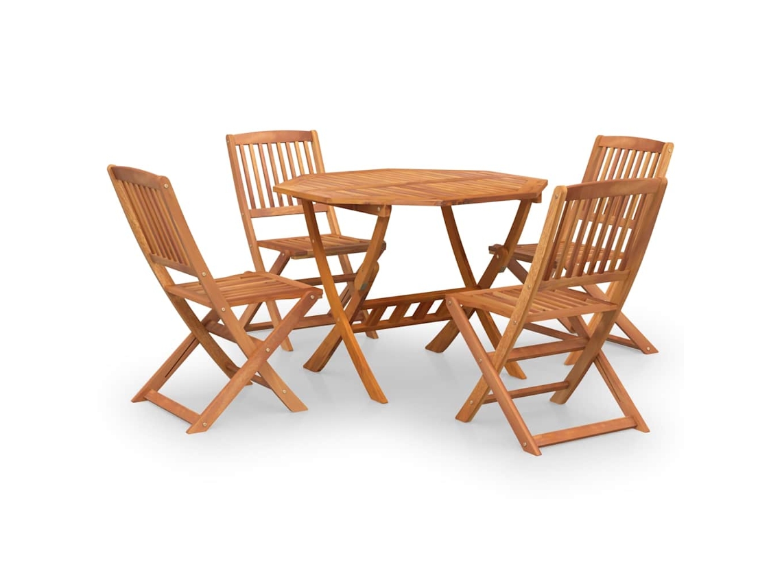 Maison Exclusive - Conjunto De Jantar P/ Jardim 5 Pcs Madeira De Acácia Maciça