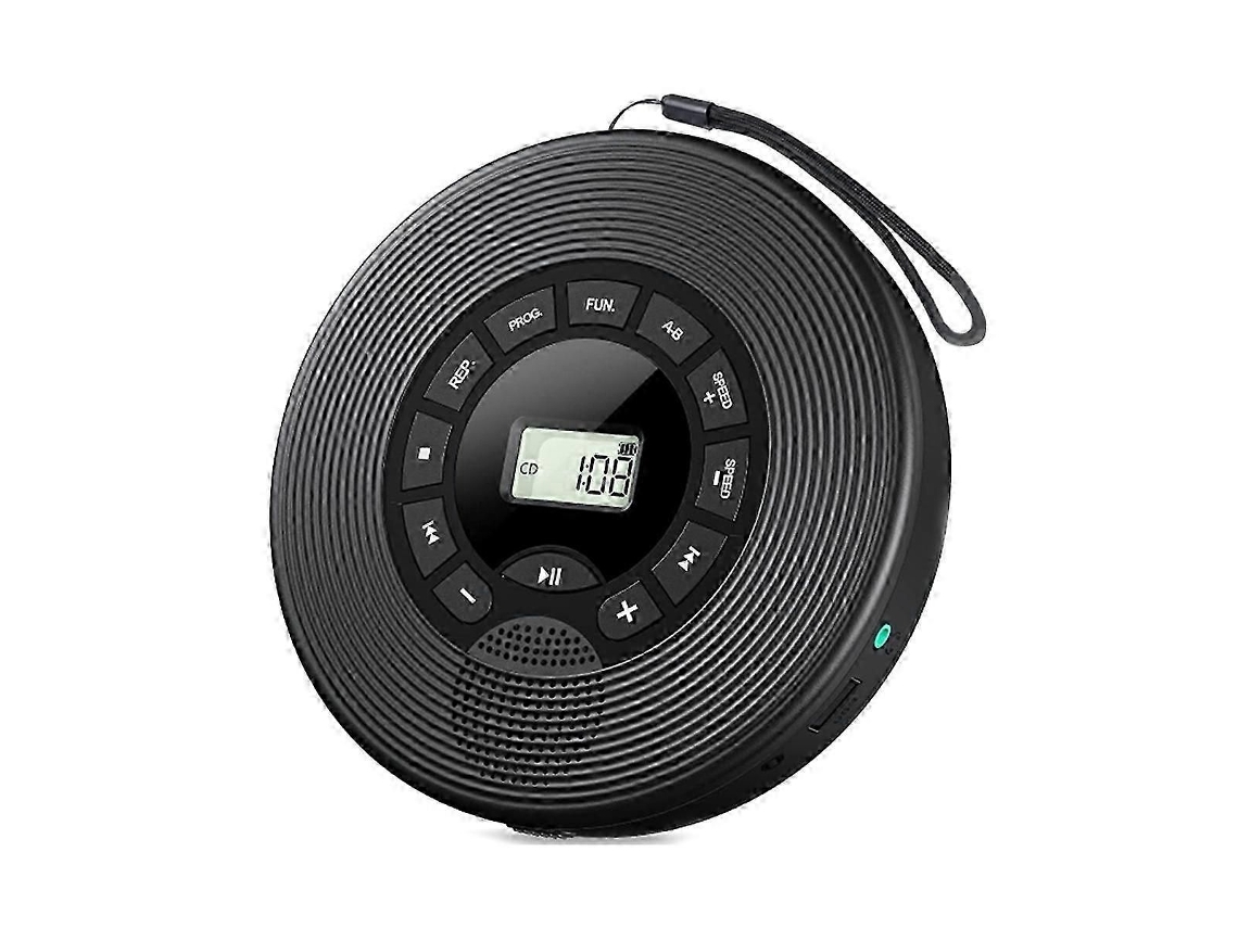Transmissor Fm, Leitor de Cd Bluetooth, Bateria de 1500mah com Fones de Ouvido para Carro TAISHENGDA