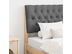 Vidaxl Cabeceira Estofada Cinza Escuro 75 Cm