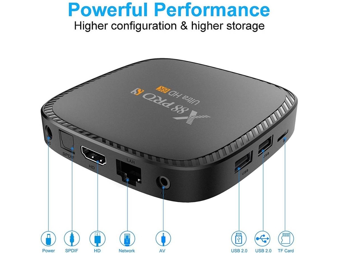 Box Smart TV YDCY TVBL8 (Android 4K Ultra HD 4 GB RAM WiFi