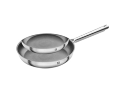Conjunto De Frigideiras Zwilling Trueflow 24 Cm 28 Cm Antiaderrapante Aço Inoxidável Indução