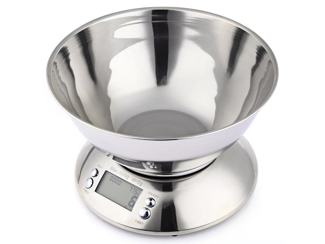 Lurelia Balança De Cozinha, 5 Kg, 1 G, Aço Inoxidável