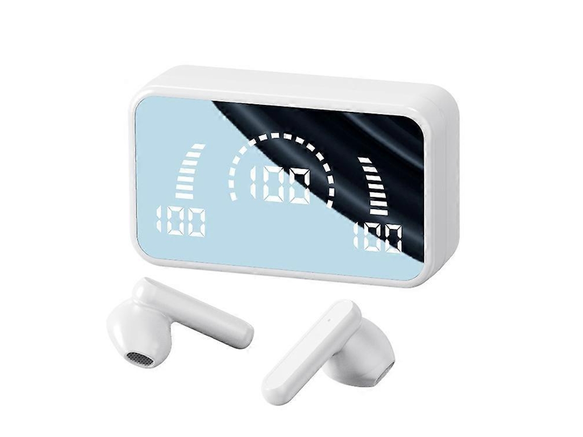 Fones de ouvido sem fio Bluetooth V9 Mirror Noodle com compartimento de carregamento Hengrongshen