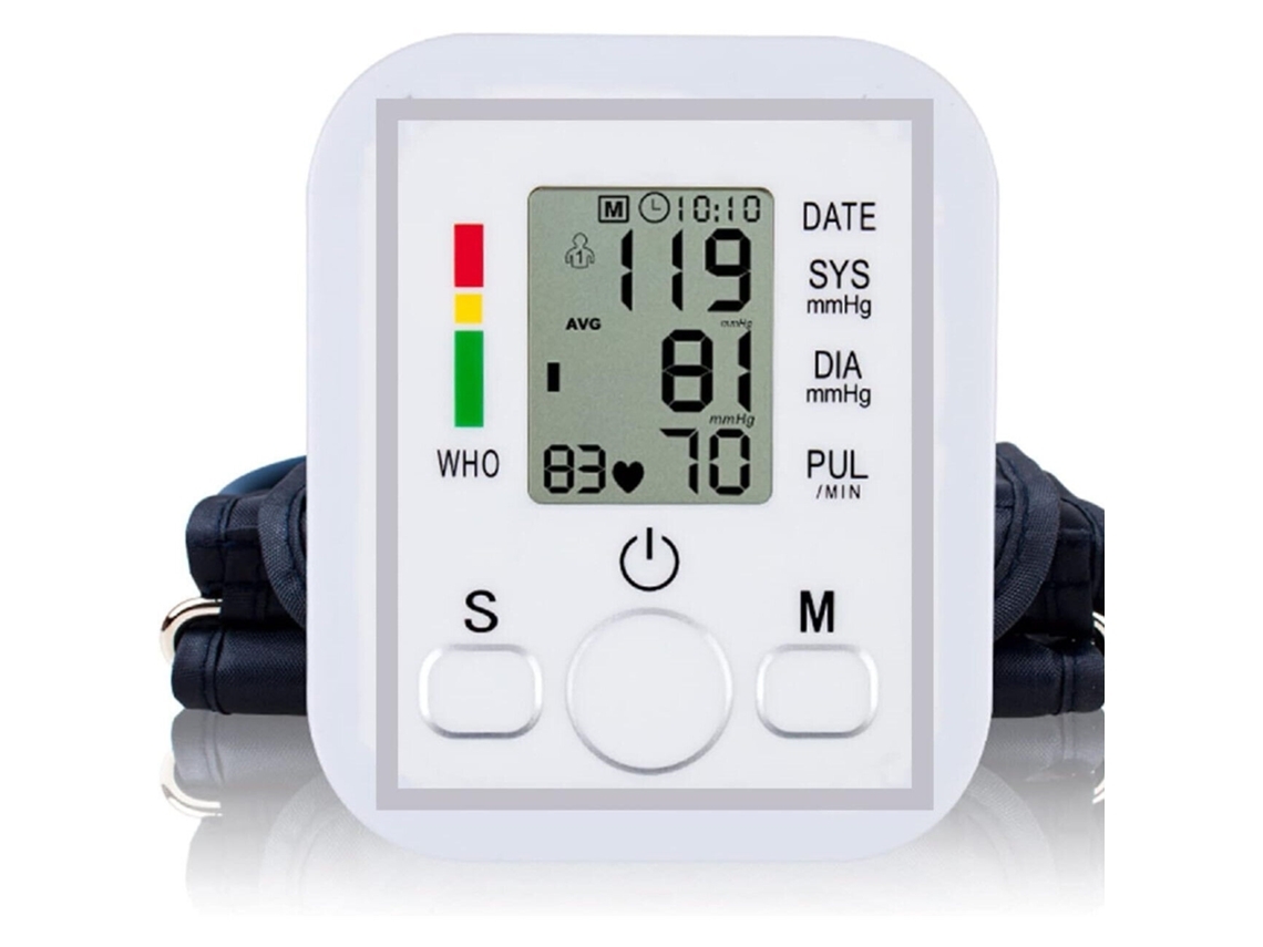 Monitor De Pressão Arterial Digital Automático Para Braço, Máquina De Pressão E Frequência Cardíaca*