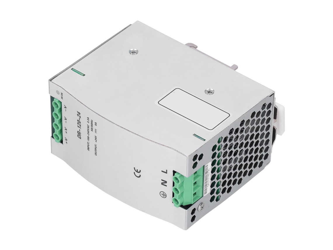 Laxiscreed Fonte De Alimentação Montada Em Carril 24v 5a 120w Para Eletrodomésticos E Automação