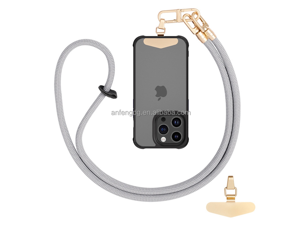 Qu-7mm Cordão De Poliéster Trançado Para Celular Anti-perda Correia De Telefone De Poliéster
