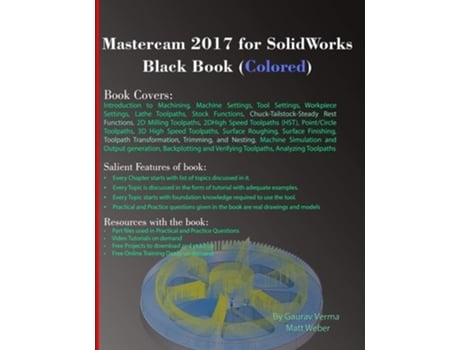 Livro Mastercam 2017 for SolidWorks Black Book (Colored) de Gaurav Verma ( Inglês )