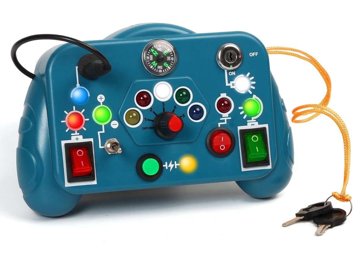 Quadro De Atividades Para Crianças Pequenas, Quadro De Atividades Montessori, Brinquedos Sensoriais Com 8 Interruptores E 12 Luze Aquaforge