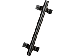 Puxador De Porta Em Ferro Preto Estilo Americano Para Gavetas Armários E Portas Closets Resistente Estável