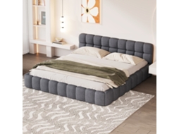 Cama Estofada Bubble 160 X 200 Cm com Cabeceira Estofada | INONEFT