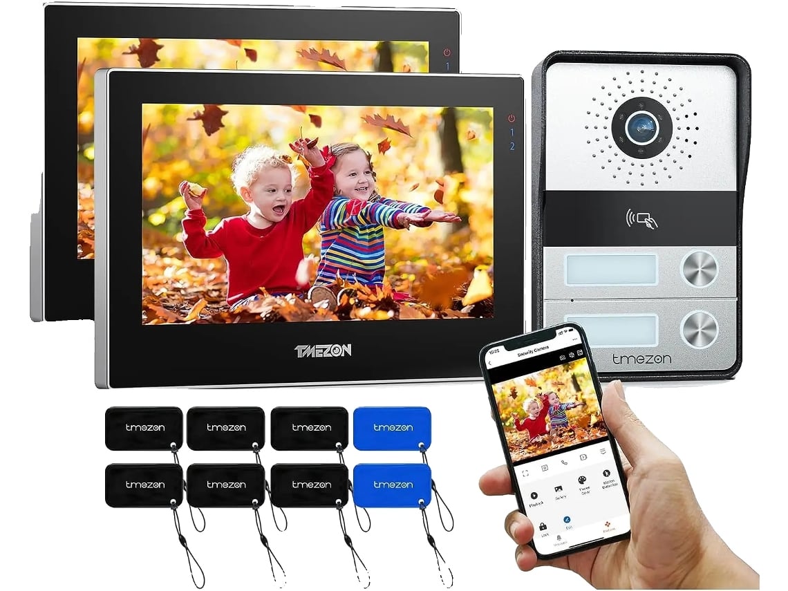 Intercomunicador De Vídeo, Tela Sensível Ao Toque De 7 Polegadas, Resolução 1080p, 1d2m 2buttons Oem