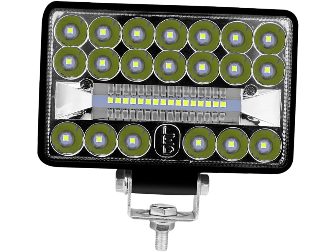 Farol de trabalho LED ultrabrilhante de 108 WE com 4 lâmpadas para tratores e quadriciclos.