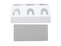 Suporte Para Garrafas De Refrigerante Laxiscreed Com Design De 3 Furos E Tapete De Silicone Para Melhor Drenagem