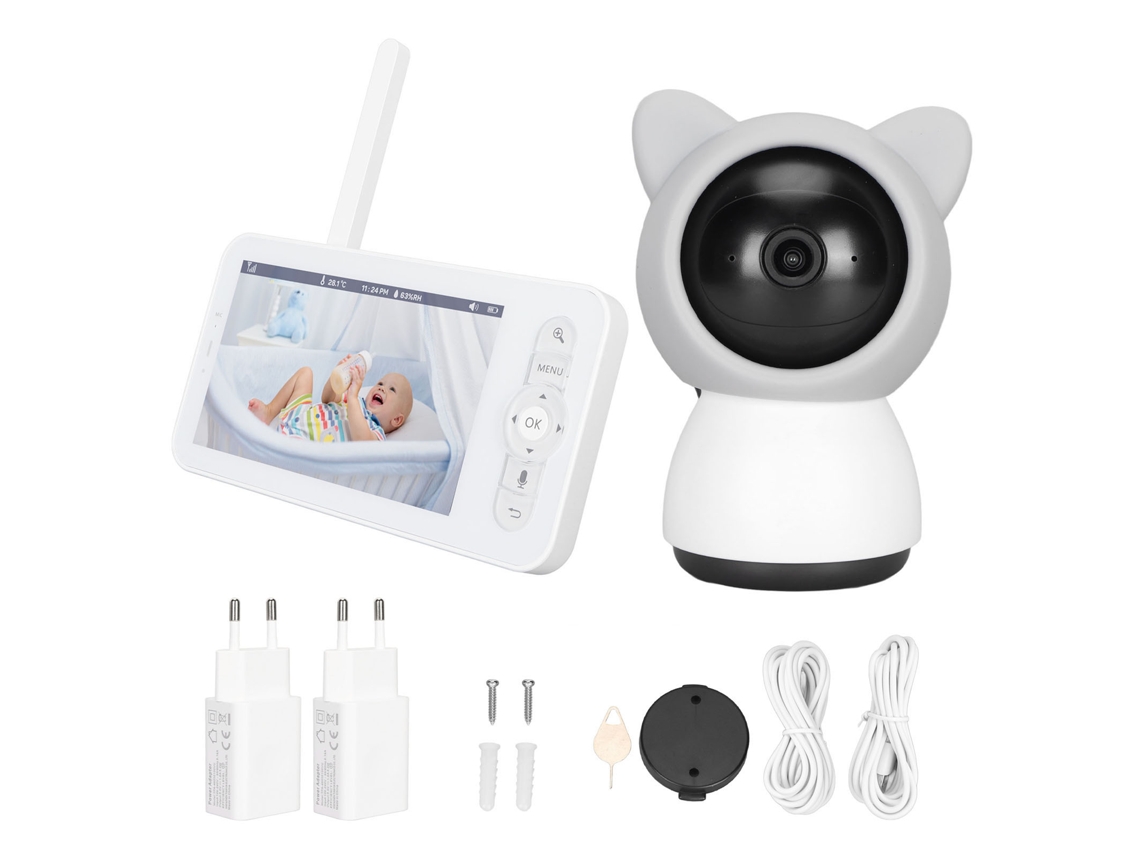 Câmera De Vigilância Bebê 5em1 1080p Com Intercom