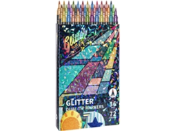 Marcadores Artísticos, Pontas De Precisão E Pincel Com Glitter
