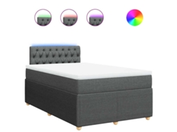 Box Spring Bed, Box Spring Beds Vidaxl Cinzeto Tecido (120 X 200 Cm)