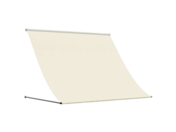 Toldo retrátil 250x150 cm em tecido e aço cor creme MAISON EXCLUSIVE