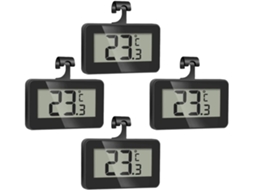Lurelia Termo-higrómetro Digital, 2 Unidades, Para Frigorífico E Congelador, Alta Precisão, Visor Lcd, Memória Máx./mín., Impermeável