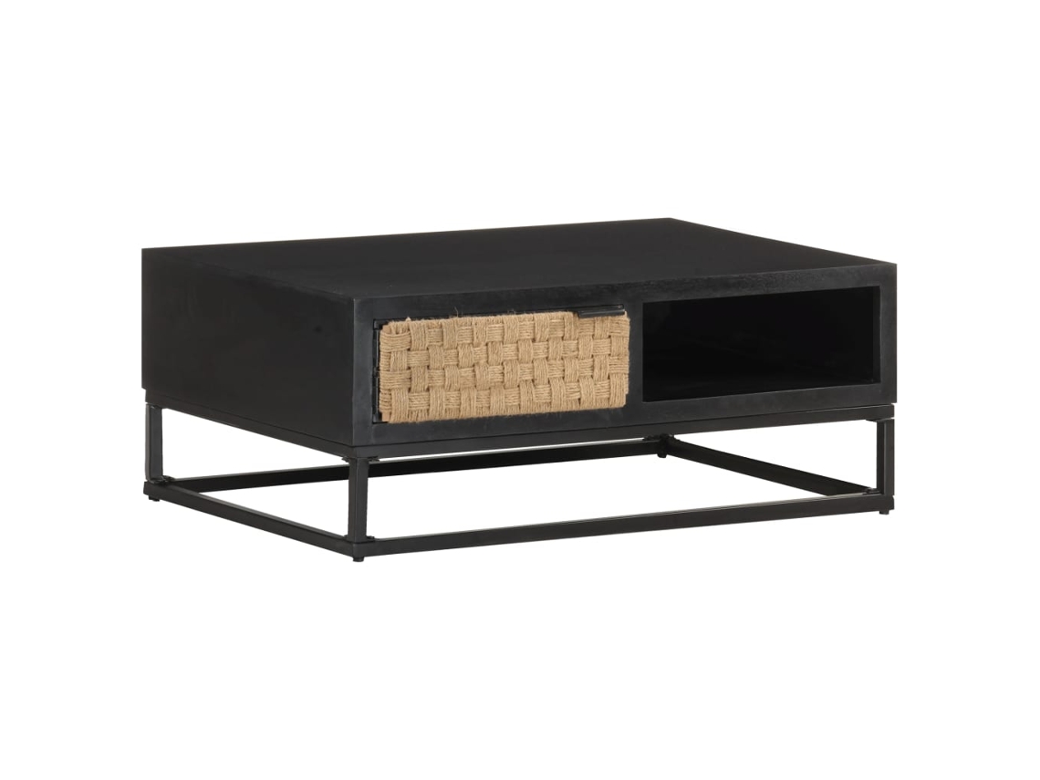 Vidaxl Mesa De Centro 90x60x35 Cm Madeira De Mangueira Maciça